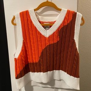 Colorblock Sweater Vest